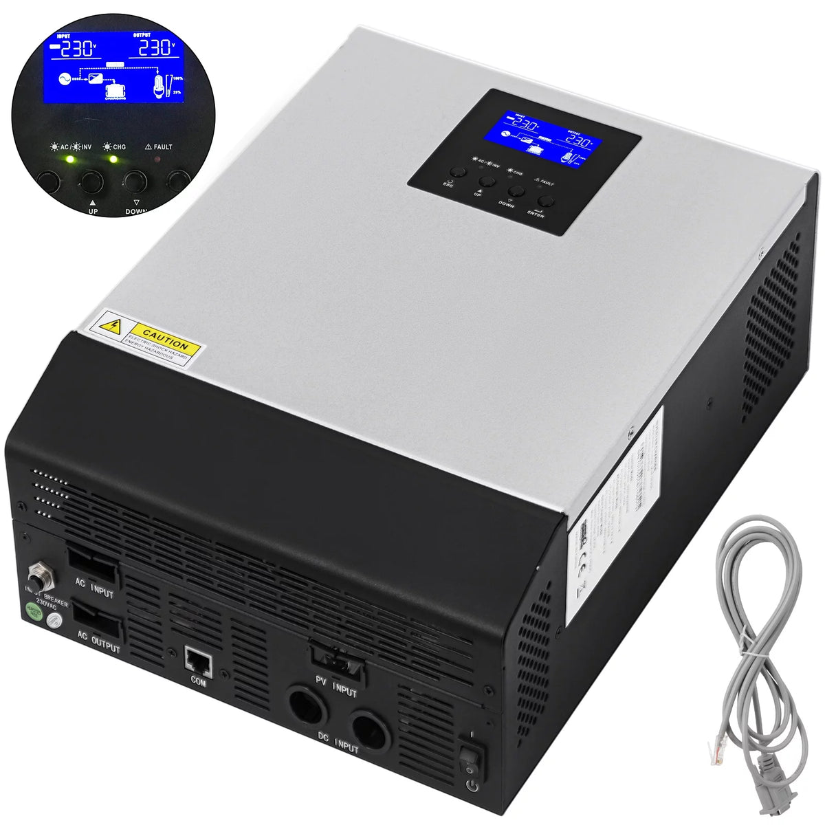 3KVA 24V MPPT Pure Sine Wave Power Inverter Solar Charger H4416