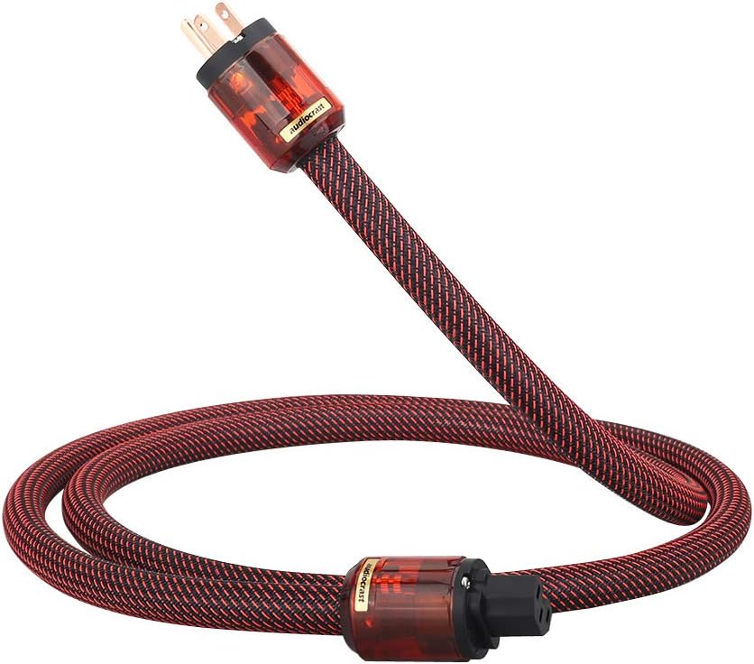 10AWG 125V 15A Braided Sleeve OFC Copper Power Cable G83356