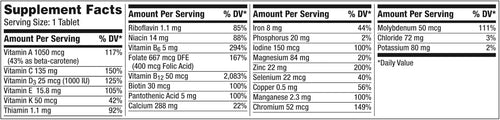 275 Tablets Multivitamin Supplement G938