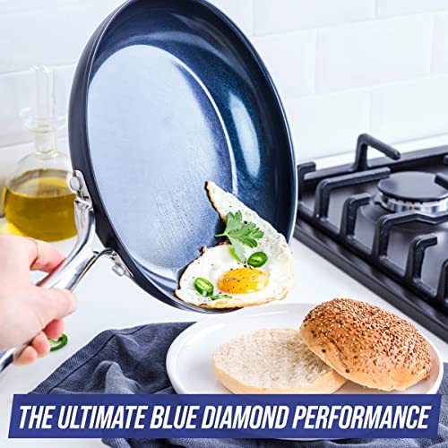 Grey 10" Hard Anodized Ceramic Nonstick Frying Pan U8287
