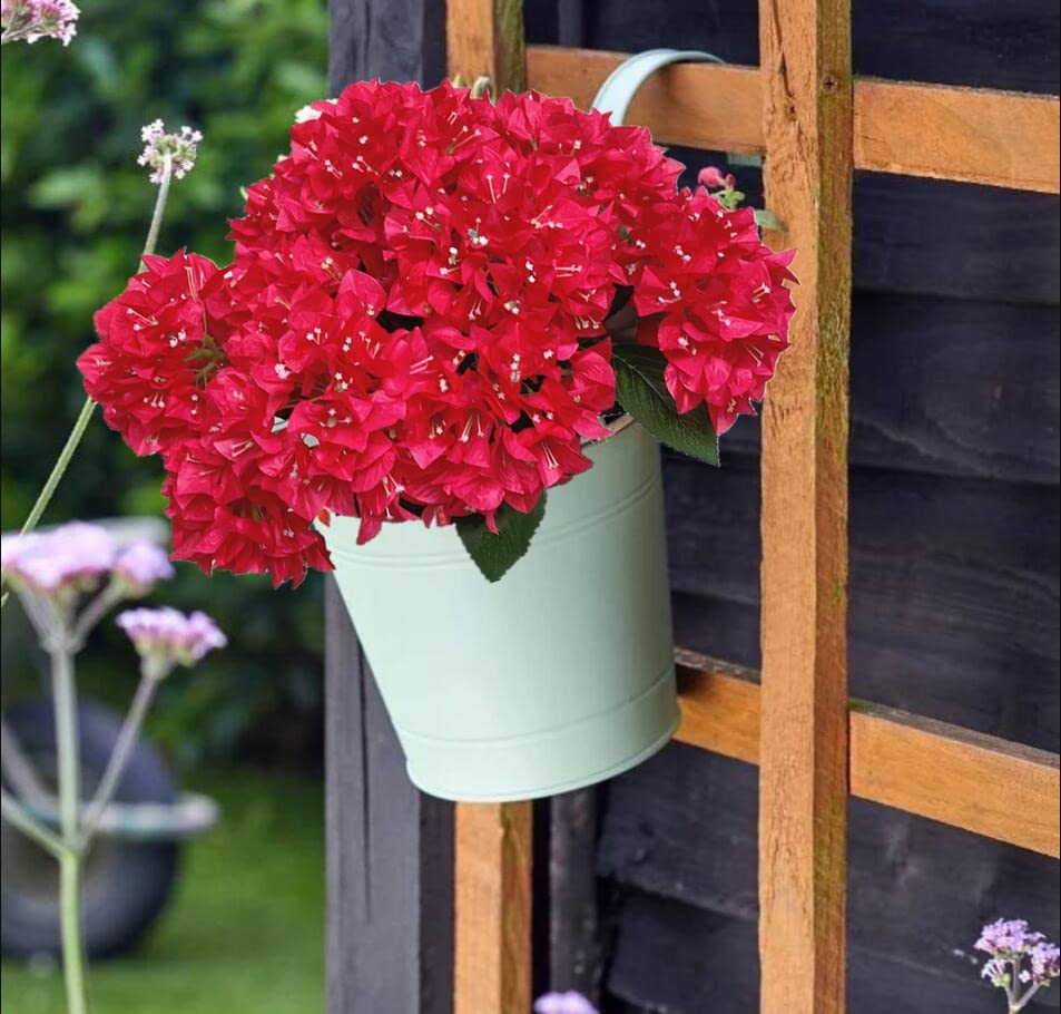 Set of 4 Artificial Bougainvillea Silk Flowers Bouquet (Fuchsia) D92209