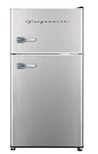Compact Stainless Steel Top-Freezer Refrigerator, 3.2 cu ft Double Door C37639