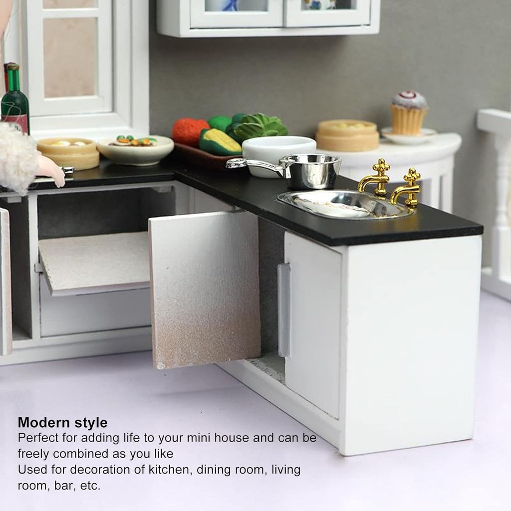 1:12 Mini Dollhouse Kitchen Cabinet Set E56692