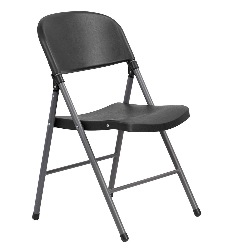 Black Plastic Folding Chair E3563