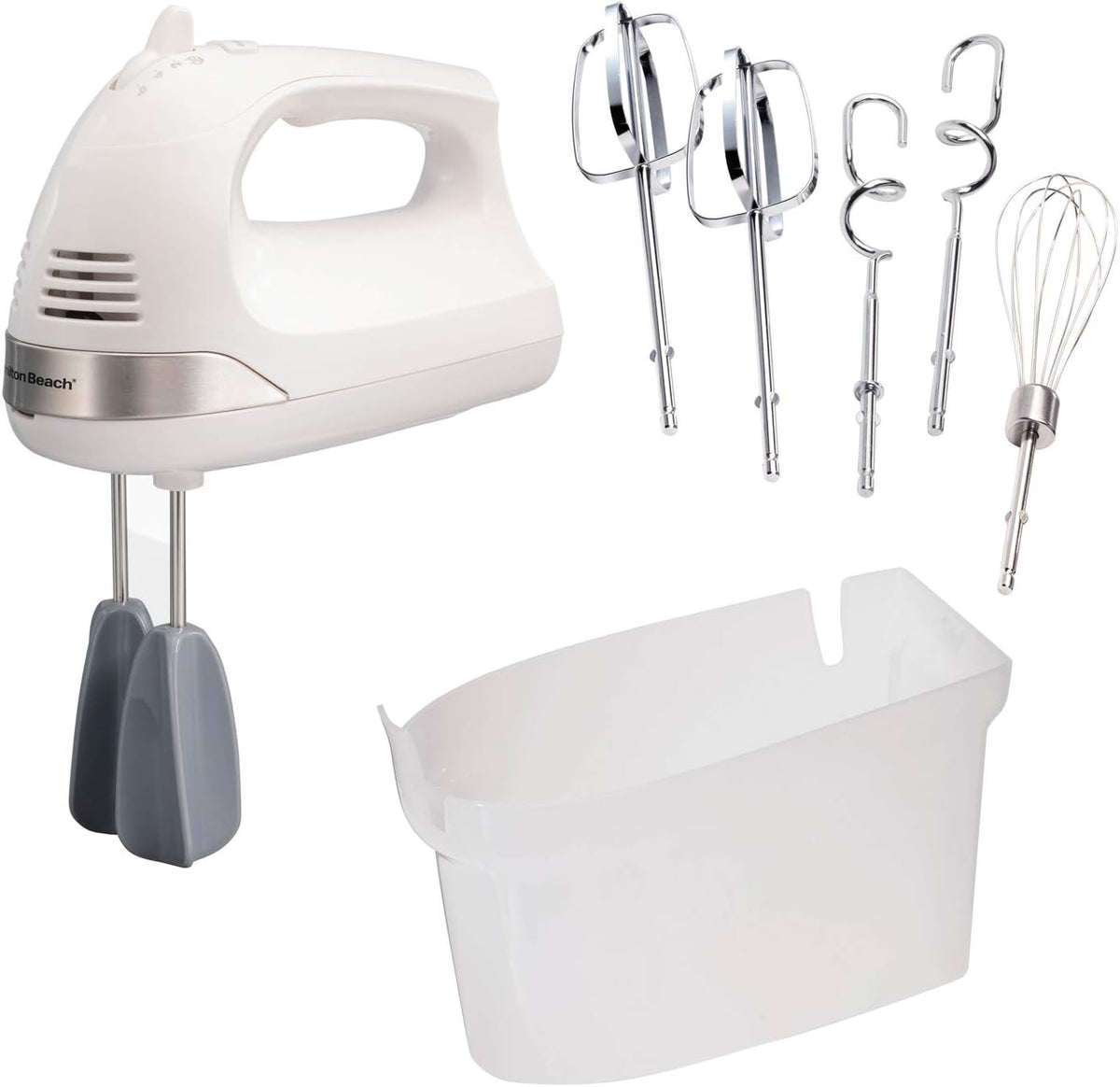 6-Speed Electric Hand Mixer with Whisk, Dough Hooks and Beaters & Electric Vegetable Chopper & Mini Food Processor, 3-Cup, 350 Watts C1471