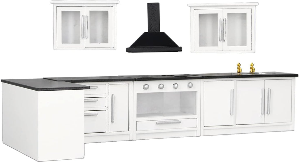 1:12 Mini Dollhouse Kitchen Cabinet Set E56692
