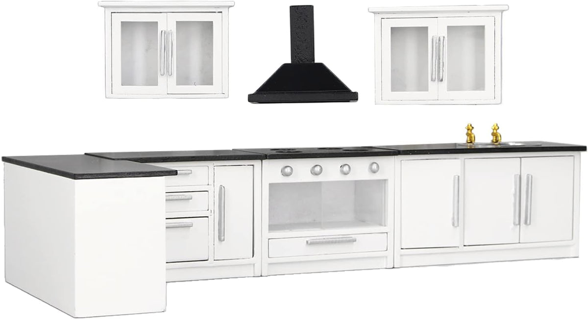 1:12 Mini Dollhouse Kitchen Cabinet Set E56692