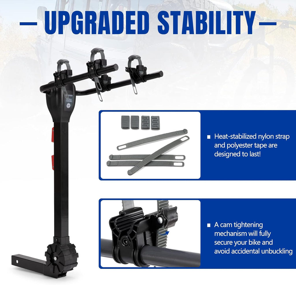 2-Bike Hitch Mount Carrier Rack D10178