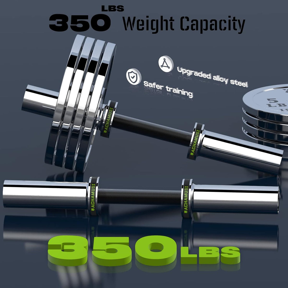 16" Loadable Dumbbell Bar Pair for 2” Weight Plates J960481