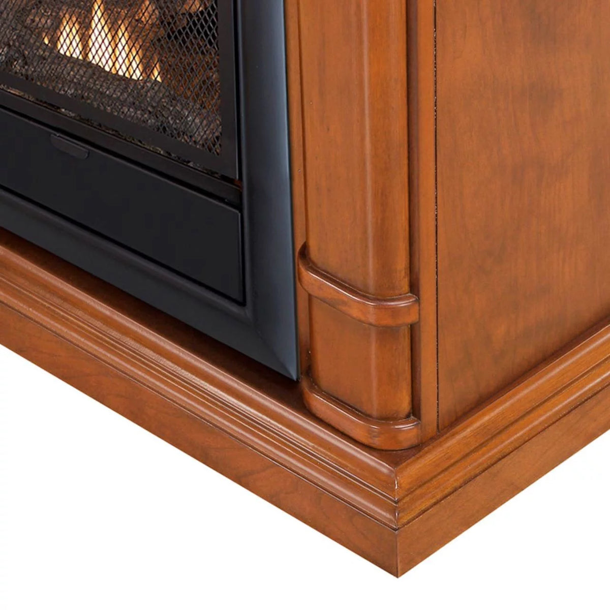 Ventless Fireplace System 10K BTU Duel Fuel Thermostat Insert and Mantel C980217