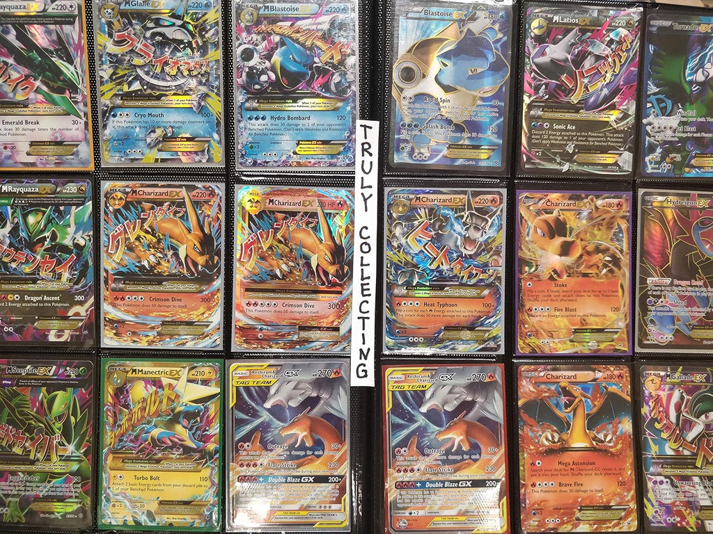 100+ Rainbow Rare Cards Binder Collection with 5 Foils L860
