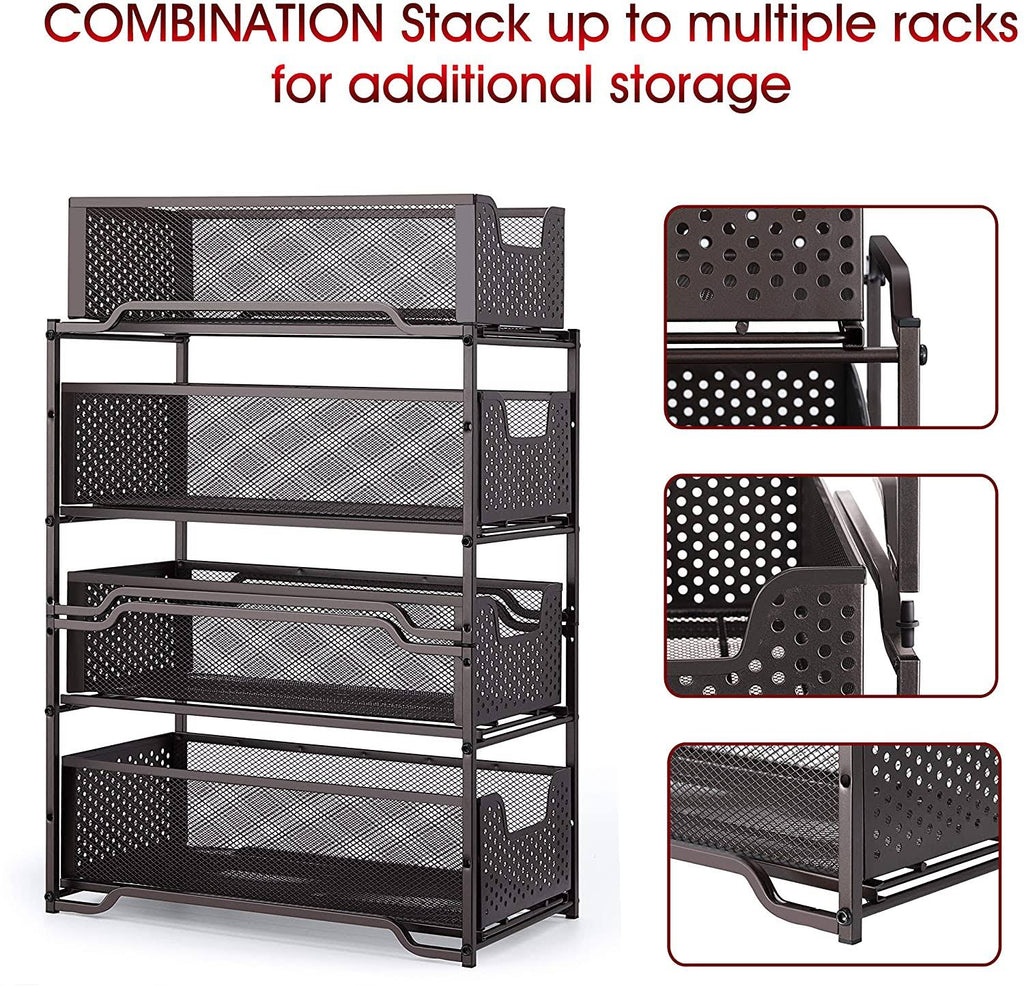 2 Tier Under Sink Cabinet Organizer A286