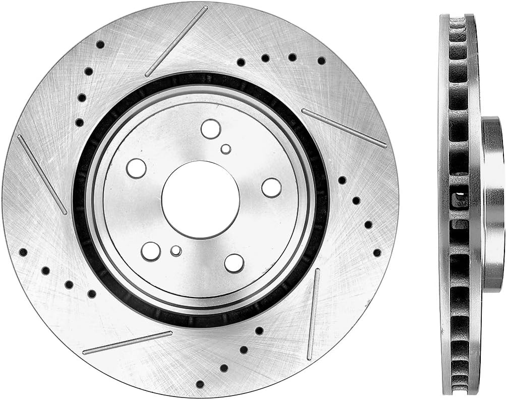 Drilled & Slotted 5 Lug 2 Rotors W804