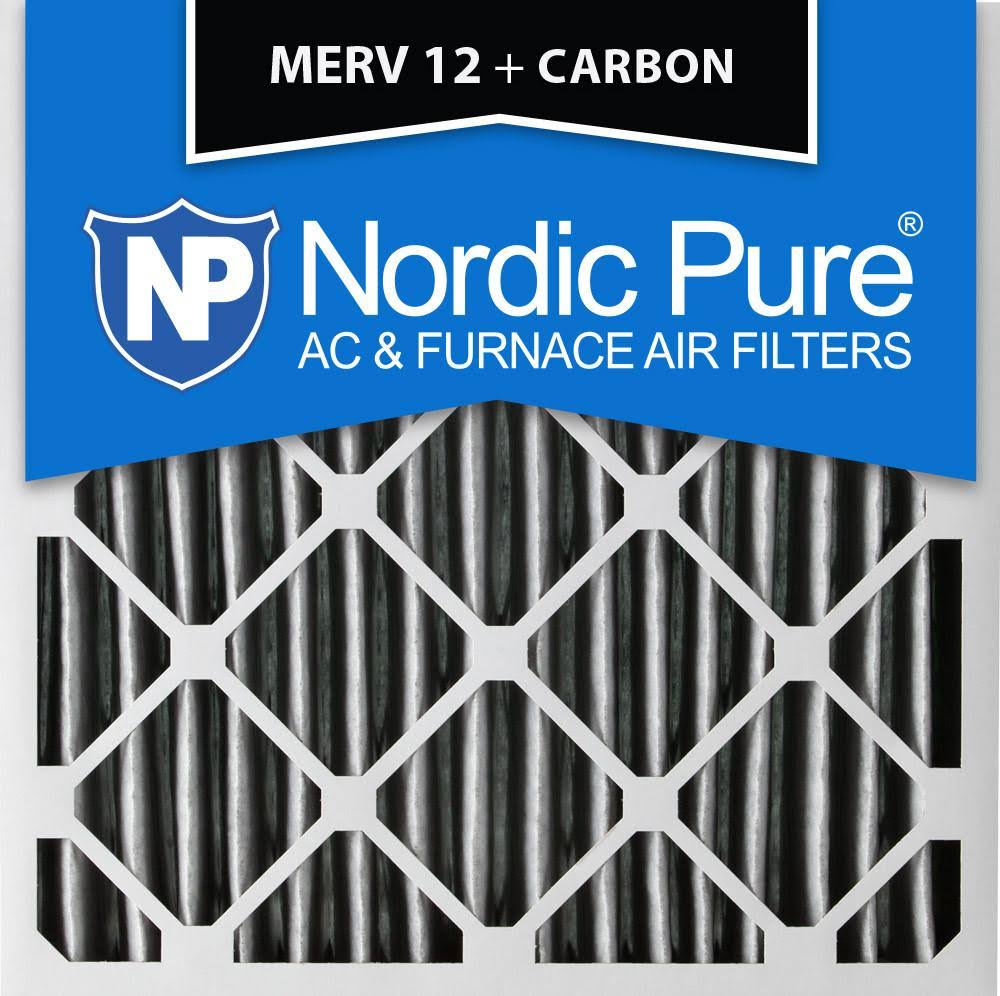 20x20x4 MERV 12 Pleated Carbon Air Filters 2 Pack Z999360