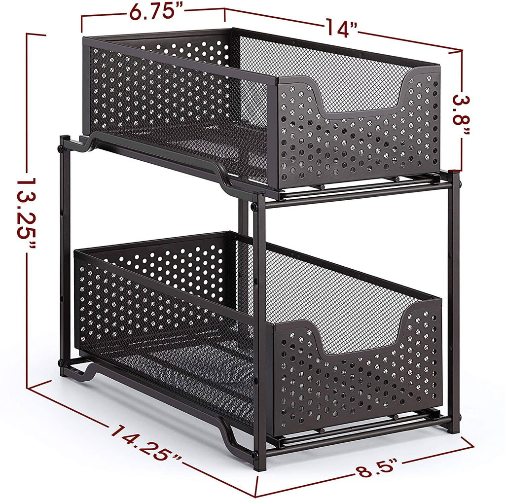 2 Tier Under Sink Cabinet Organizer A286