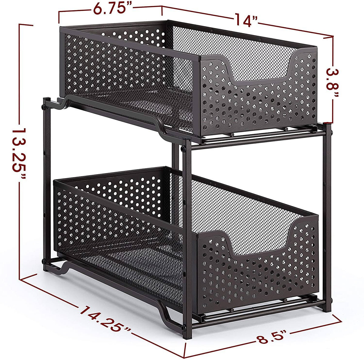 2 Tier Under Sink Cabinet Organizer A286