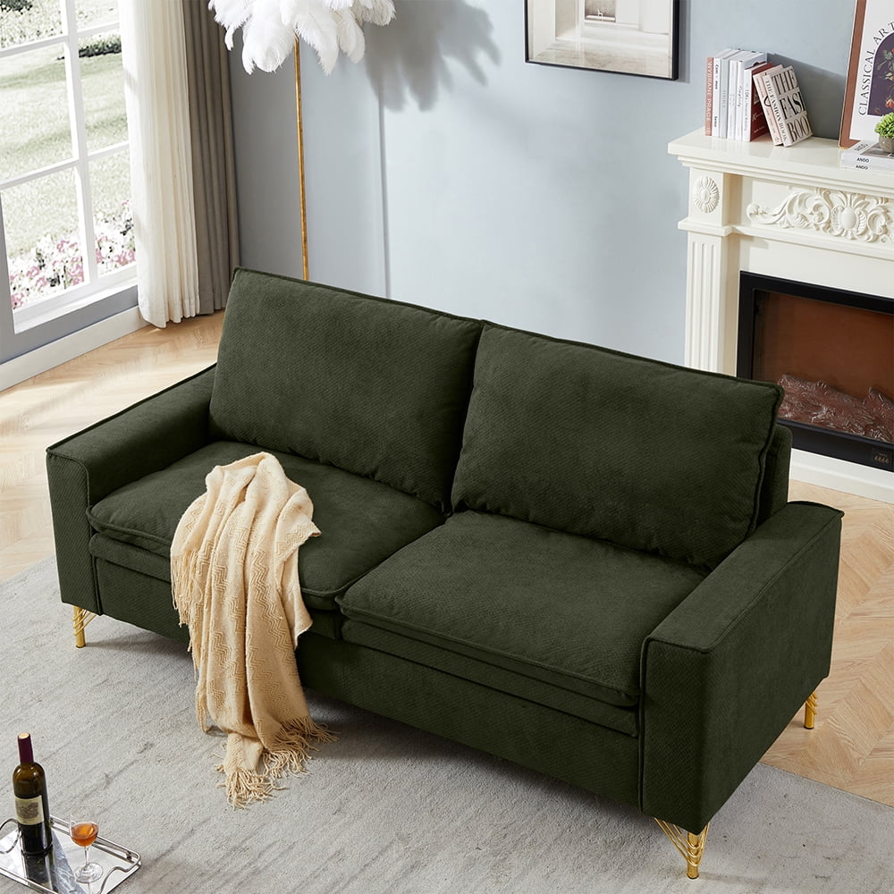 78-inch 2-seat Cotton Linen Fabric Small Sofa K661762