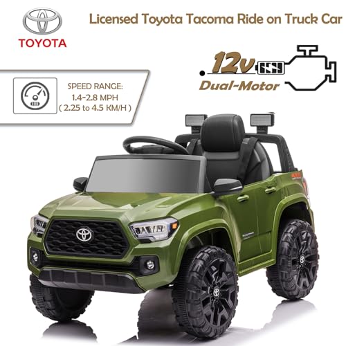 12V Black Kids Ride on Truck with Remote Control Q587323