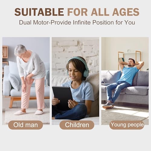 Large Dual Motor Power Lift Recliner Chair with Massage and Heat J1011