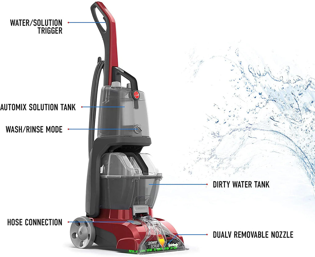 Red Upright Carpet Cleaner Machine J31683