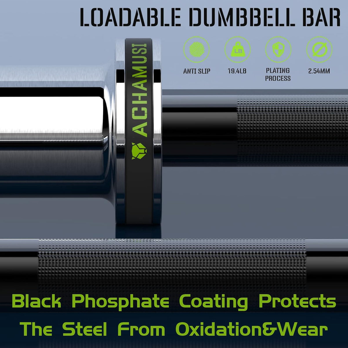 16" Loadable Dumbbell Bar Pair for 2” Weight Plates J960481