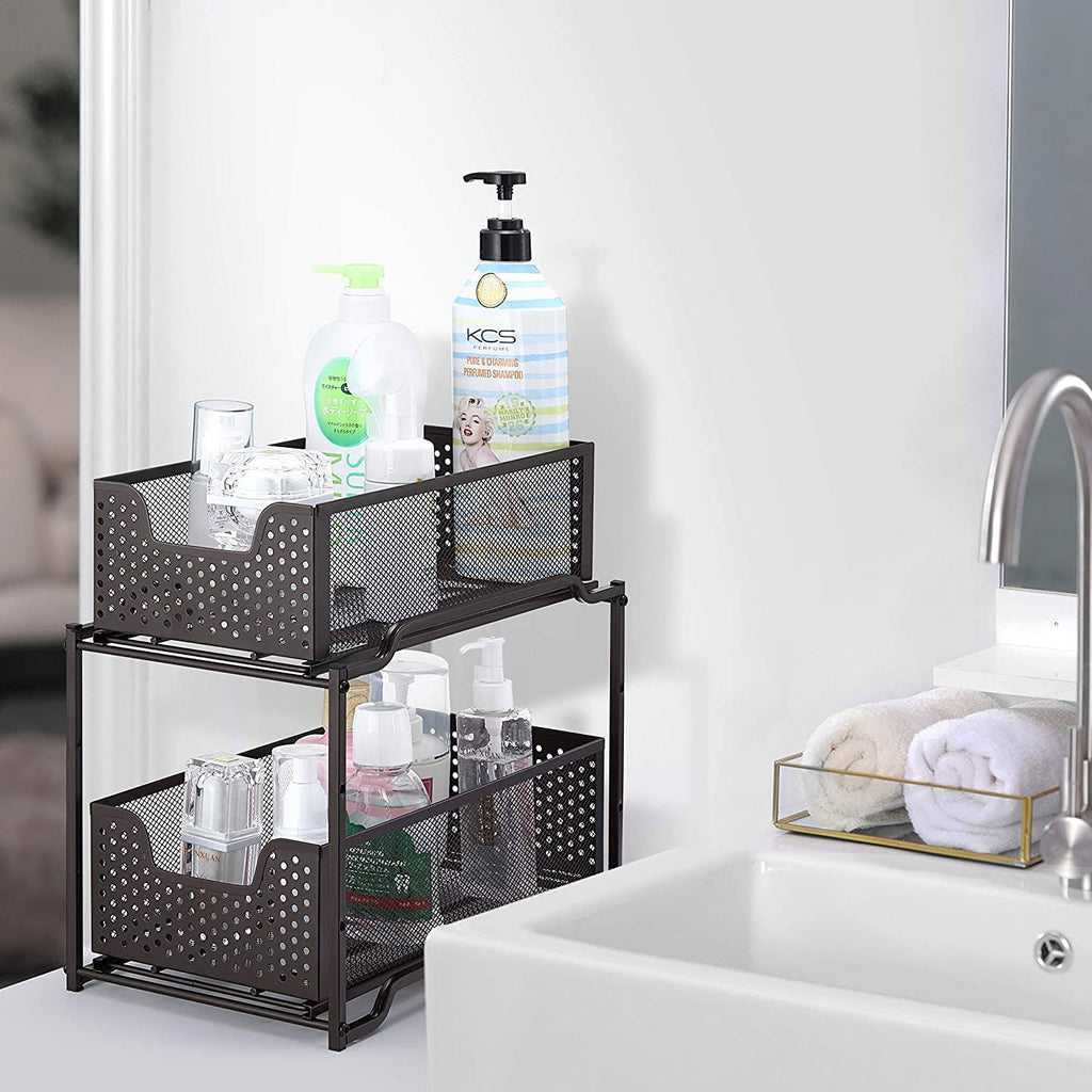 2 Tier Under Sink Cabinet Organizer A286