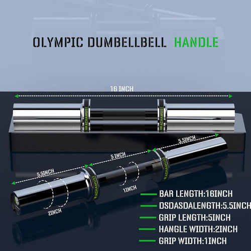 16" Loadable Dumbbell Bar Pair for 2” Weight Plates J960481