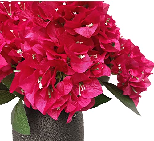 Set of 4 Artificial Bougainvillea Silk Flowers Bouquet (Fuchsia) D92209