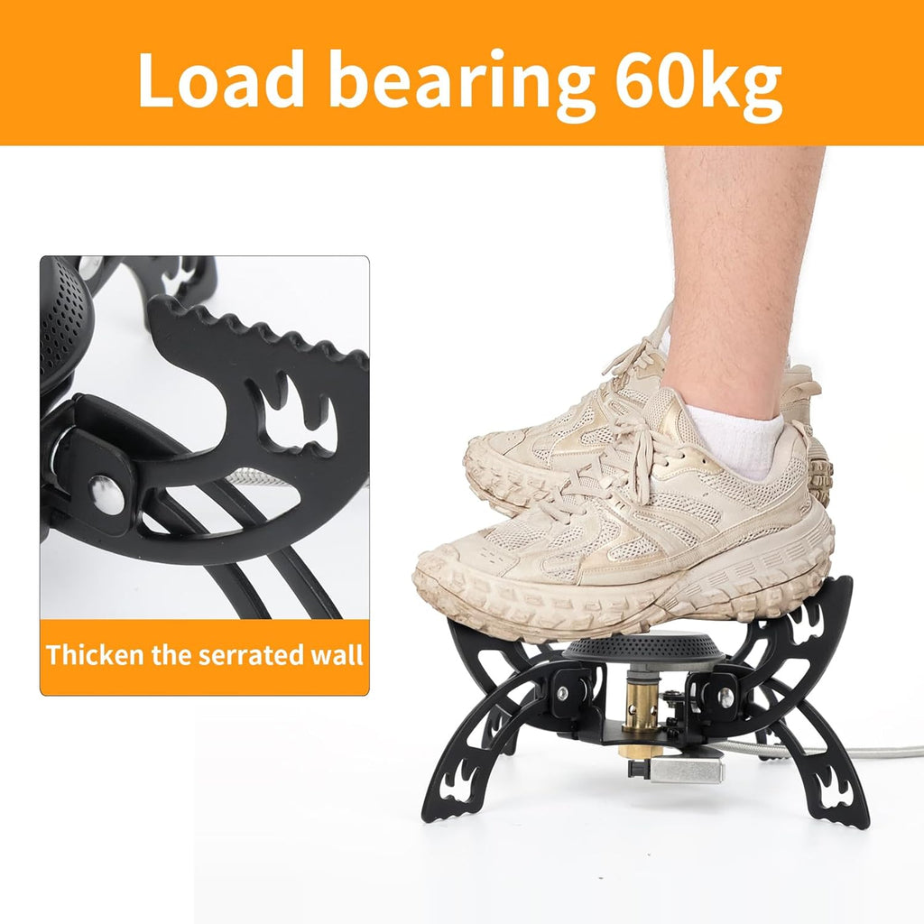 Portable Camping Stove with Adapter Wok Stand J83949