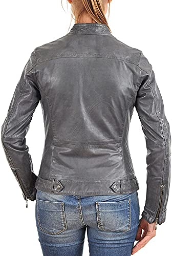 Lambskin Leather Motorcycle Jacket V433