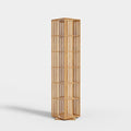 Walnut 6 Tier Bamboo Rotating Bookshelf I515