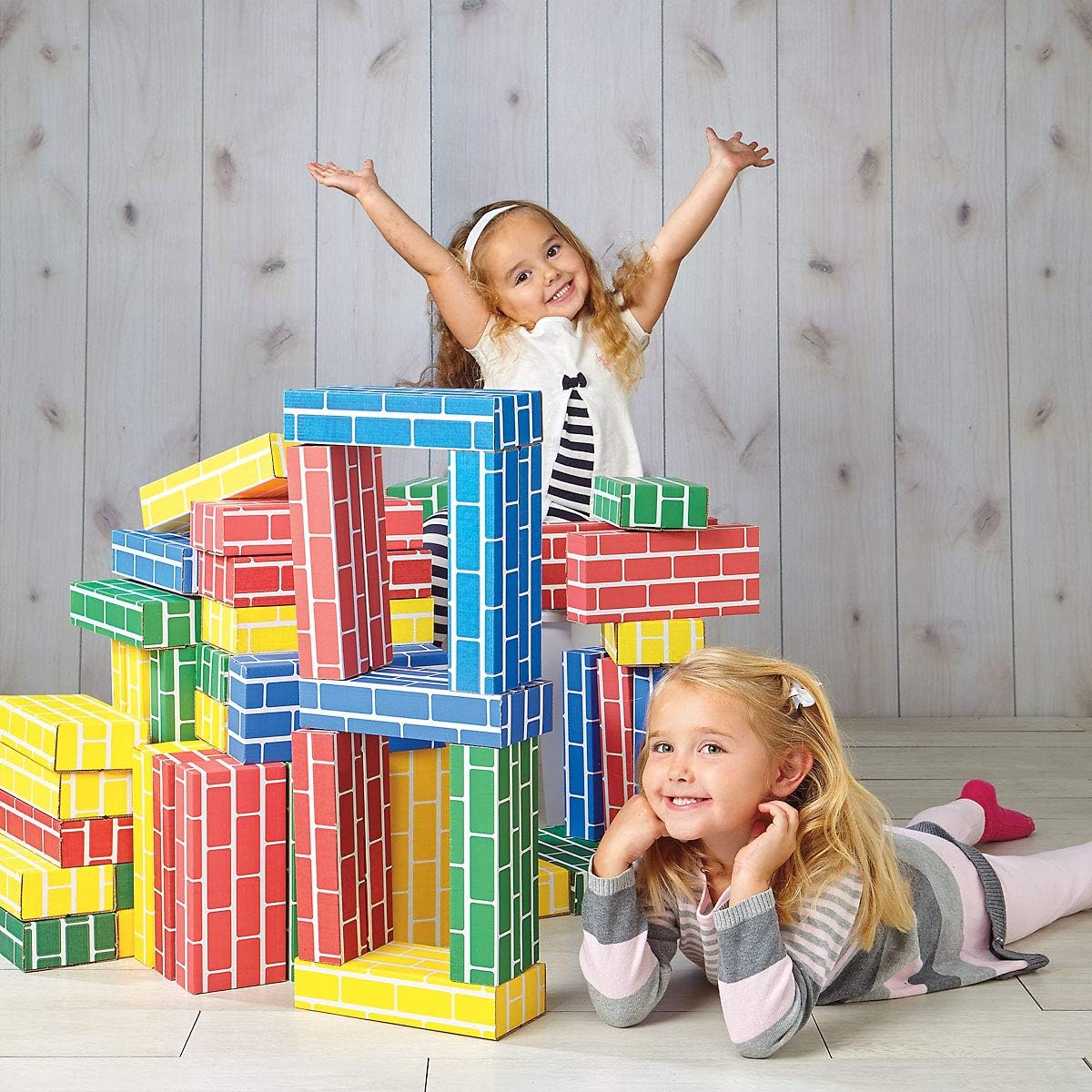 Kids Cardboard Bricks, Set of 24 Y978163