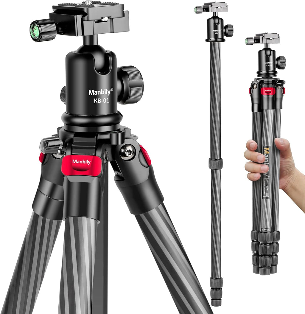 63 Carbon Fiber DSLR Camera Tripod Monopod Kit T952805