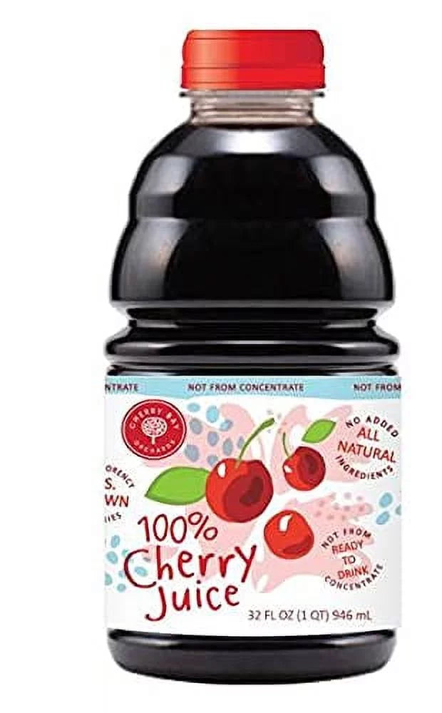 Tart Cherry Juice, 32 oz Bottle, 100% Natural Cherry Juice, Not from Concentrate O531749