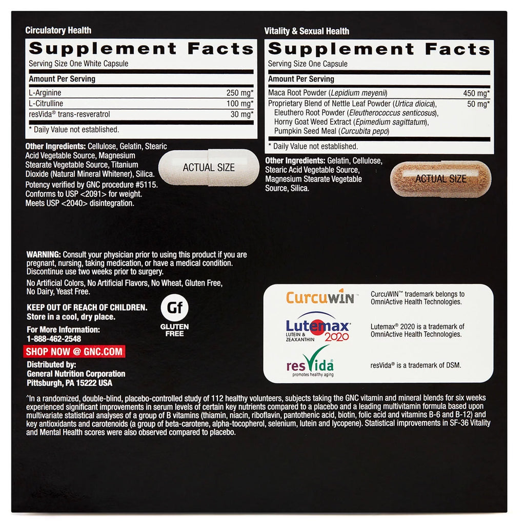 Mega Men Performance & Vitality Vitapak F707363