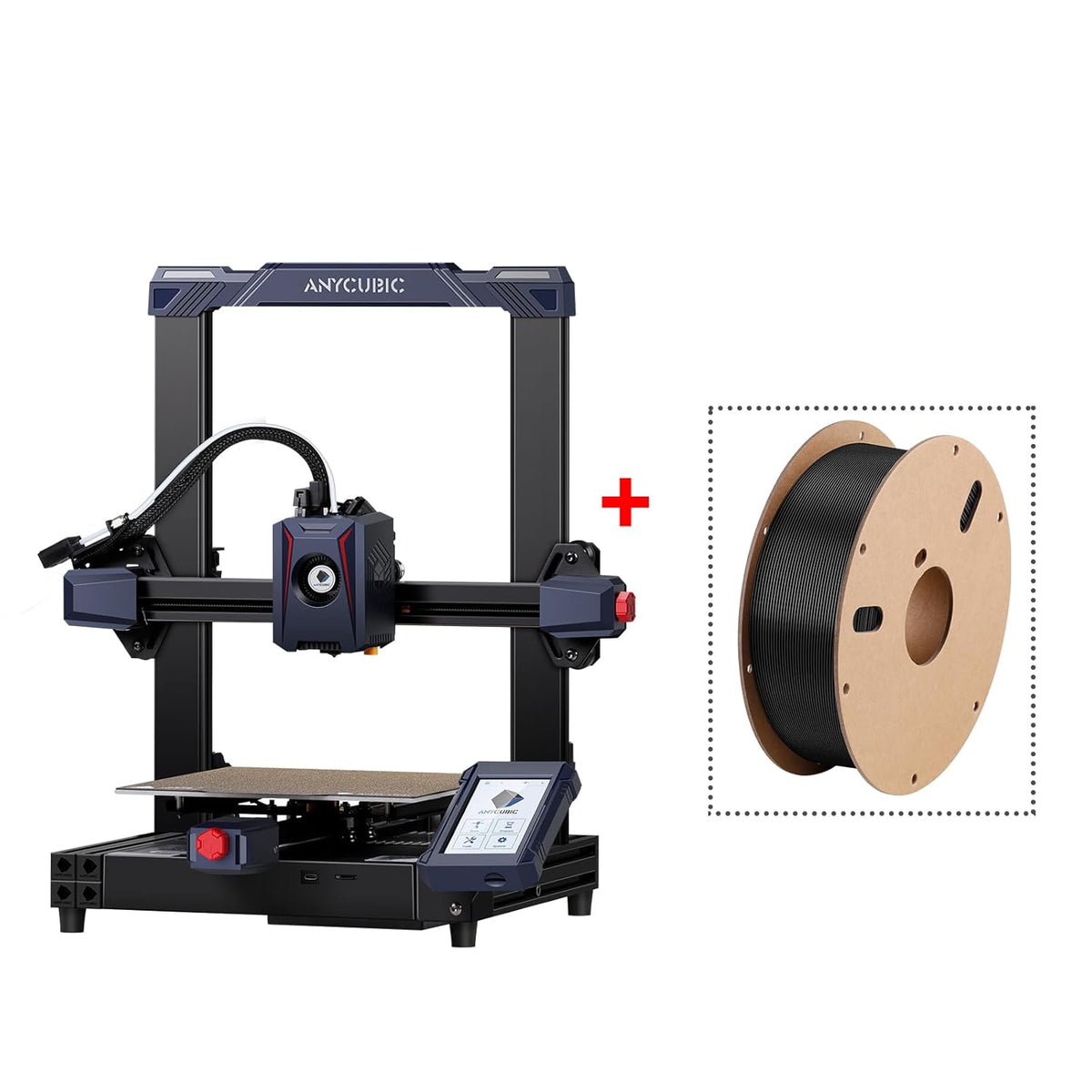 Black Bundle Anycubic Kobra 2 3D Printer, 1.75mm 1kg Filament K58379