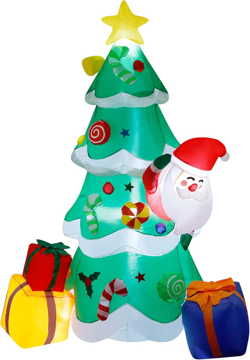 7 FT Inflatable Christmas Tree with LED Lights E2897