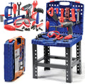 76 Pc Kids Tool Set Bench with Electronic Play Drill G728