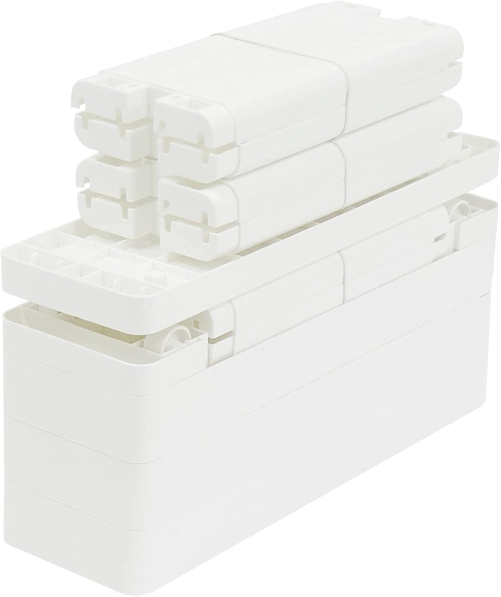 White 4 Tiers Slim Rolling Storage Cart Z1396