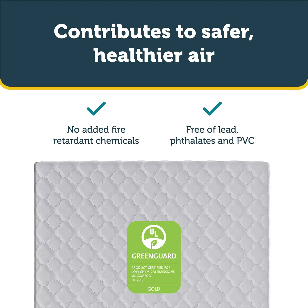 2-in-1 Antimicrobial Crib & Toddler Mattress A30531
