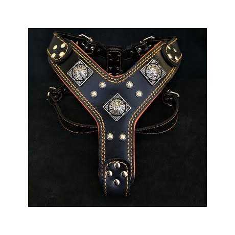 Dog Leather Harness I97077