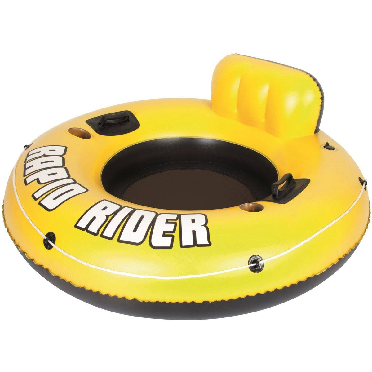 12 Pack Inflatable Raft Tube with Handles and Cup Holders R57854