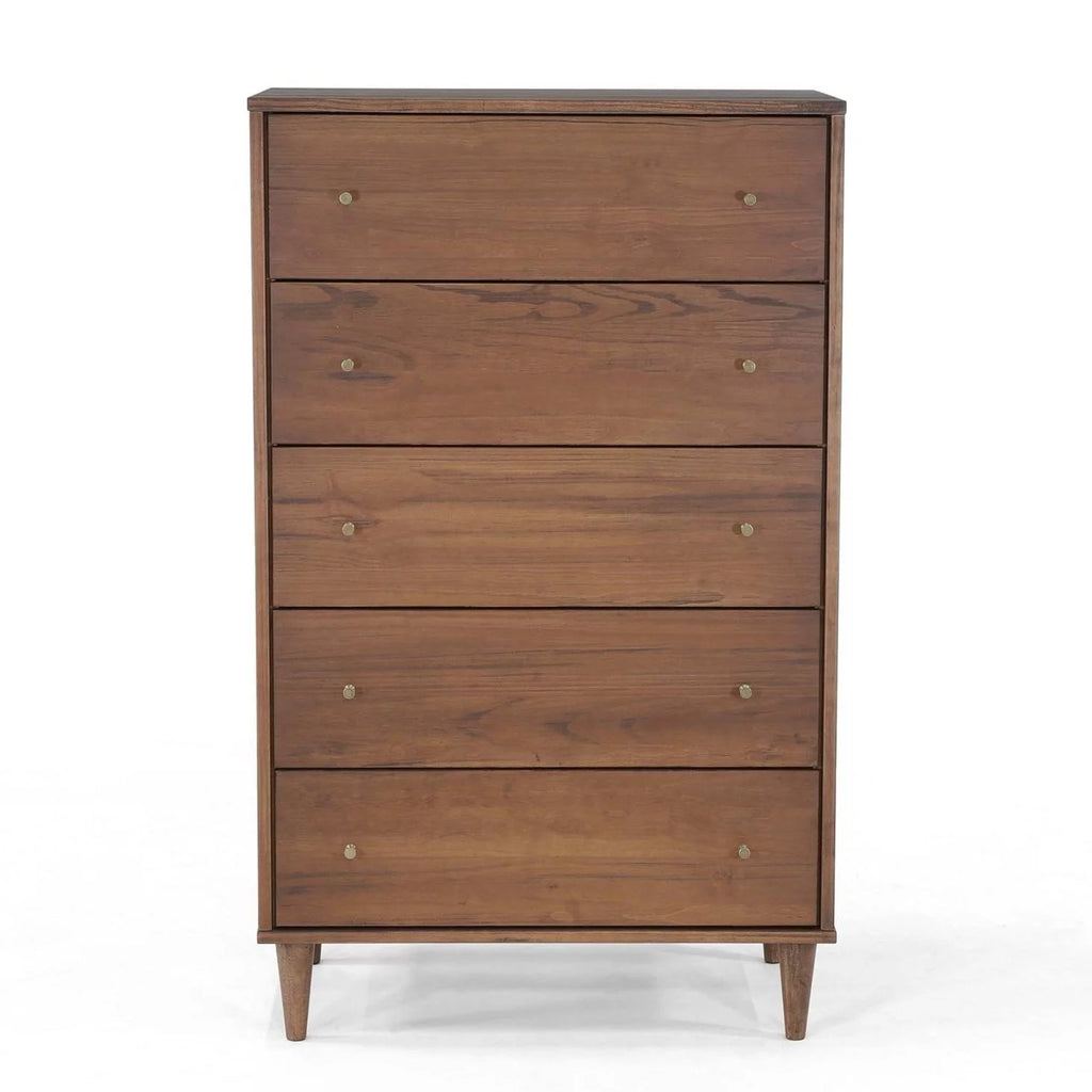 Walnut 5 Drawer Chest Q479829