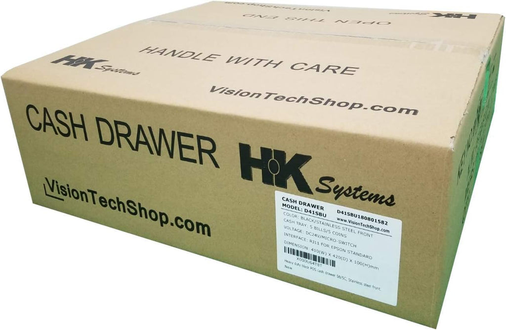 Heavy Duty Black Push Open Cash Drawer with Metal Bracket E3362