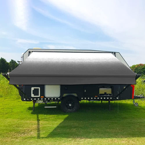 20 Feet Black Vinyl RV Awning Replacement U4994