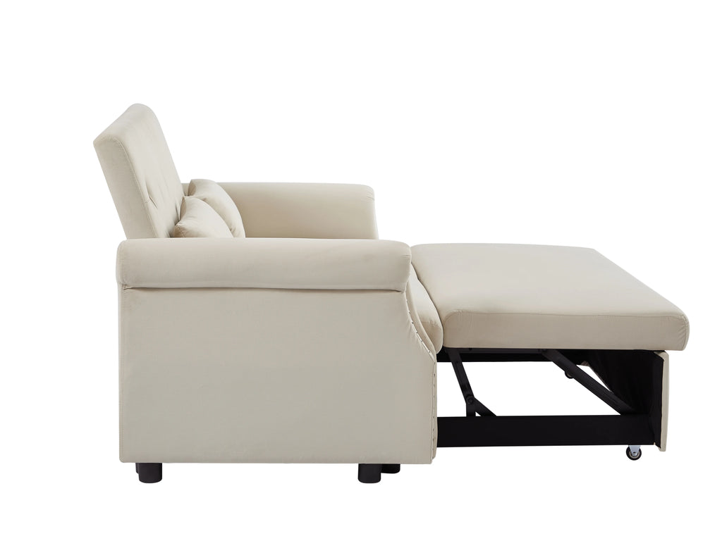 Velvet Convertible Sleeper Sofa Bed M48839