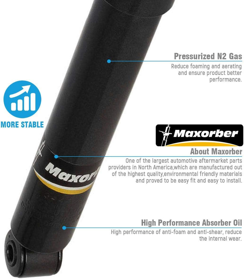 Rear Set Shocks Struts Absorber Pack of 2 E38726