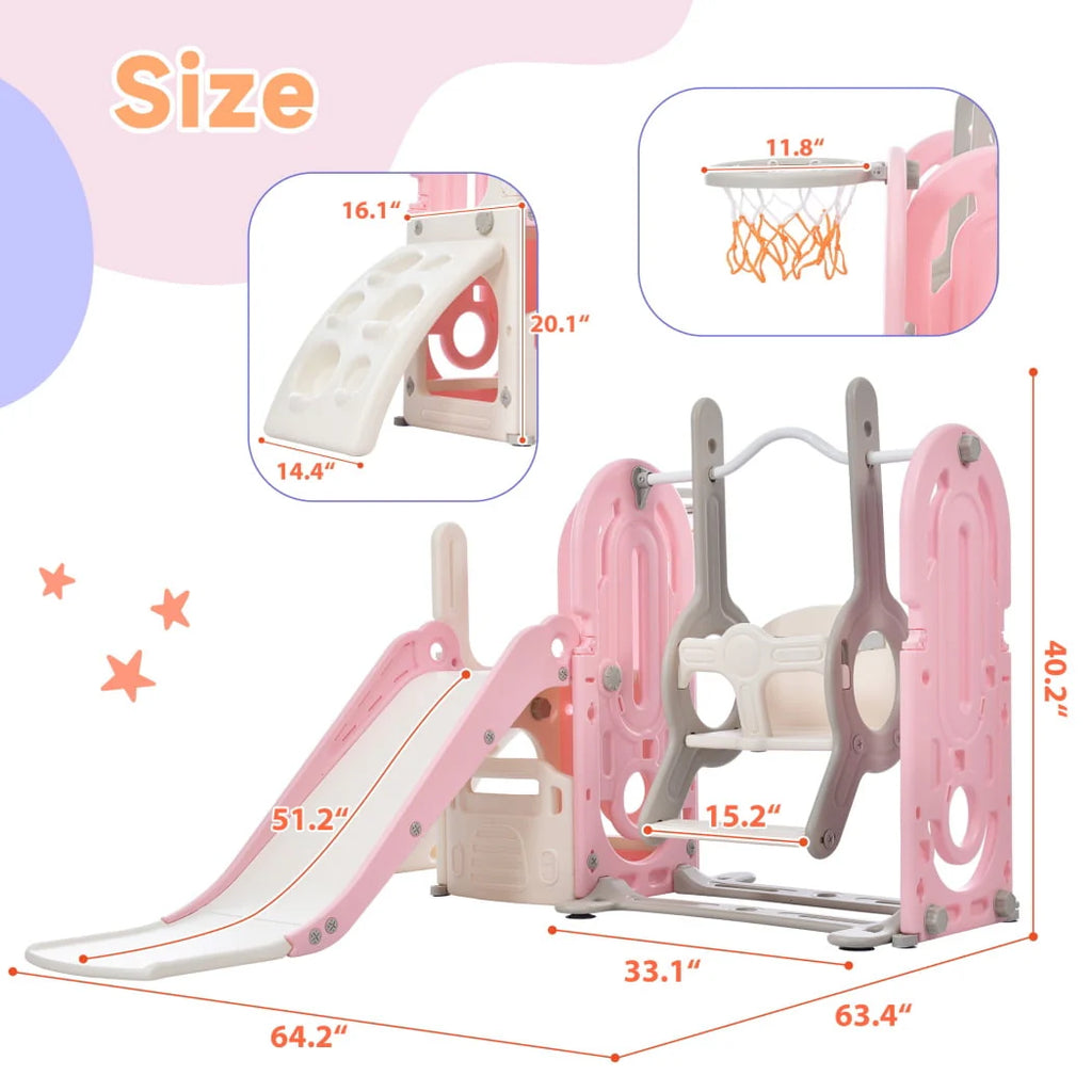 Toddler Climber and Slide Set 4 in 1 Blue C501594
