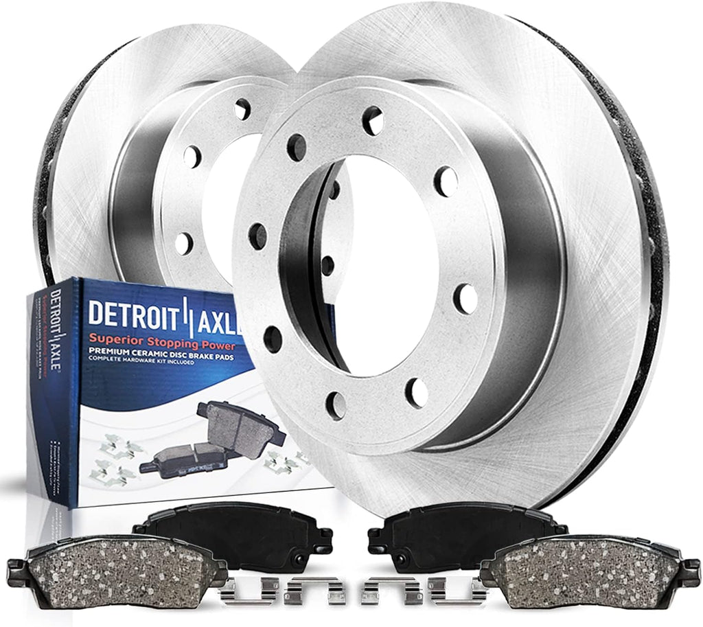 Front Disc Rotors and Brake Pads 4pc Set W52230