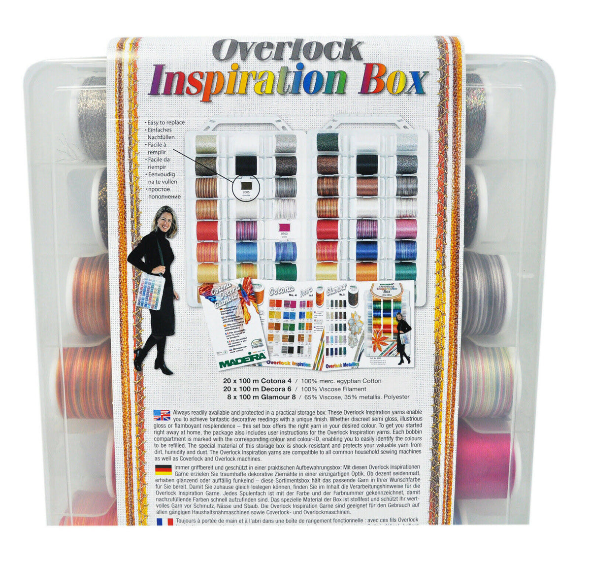 Overlock Inspiration Scatola Decorativo Taglia-Cuci Filo U78195